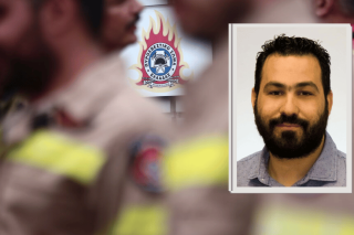 O 39χρονος εποχικός πυροσβέστης Παναγιώτης Δεμερτζής